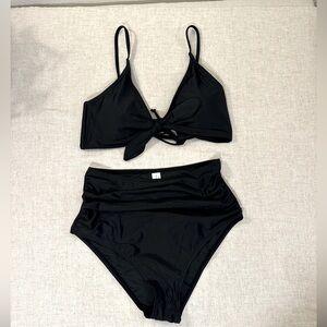 TOURNESOL High Waisted Two Piece Swimsuit Size M